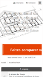 Mobile Screenshot of forumconstruire.ch